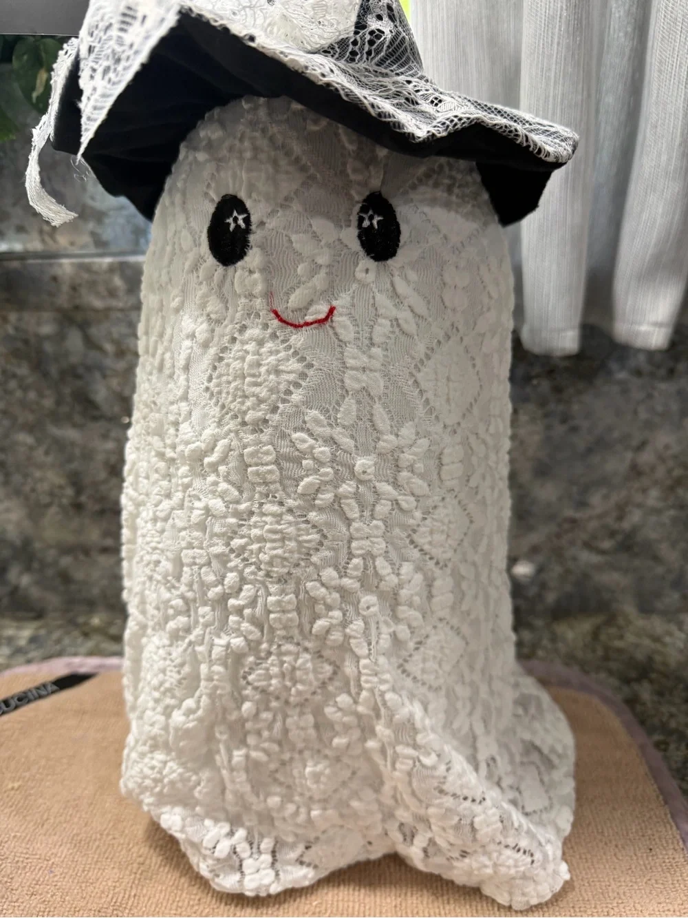 Rachel Zoe Lace Ghost Witch Halloween Decor | NWT 17.5”